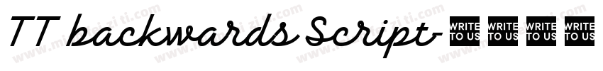 TT backwards Script字体转换
